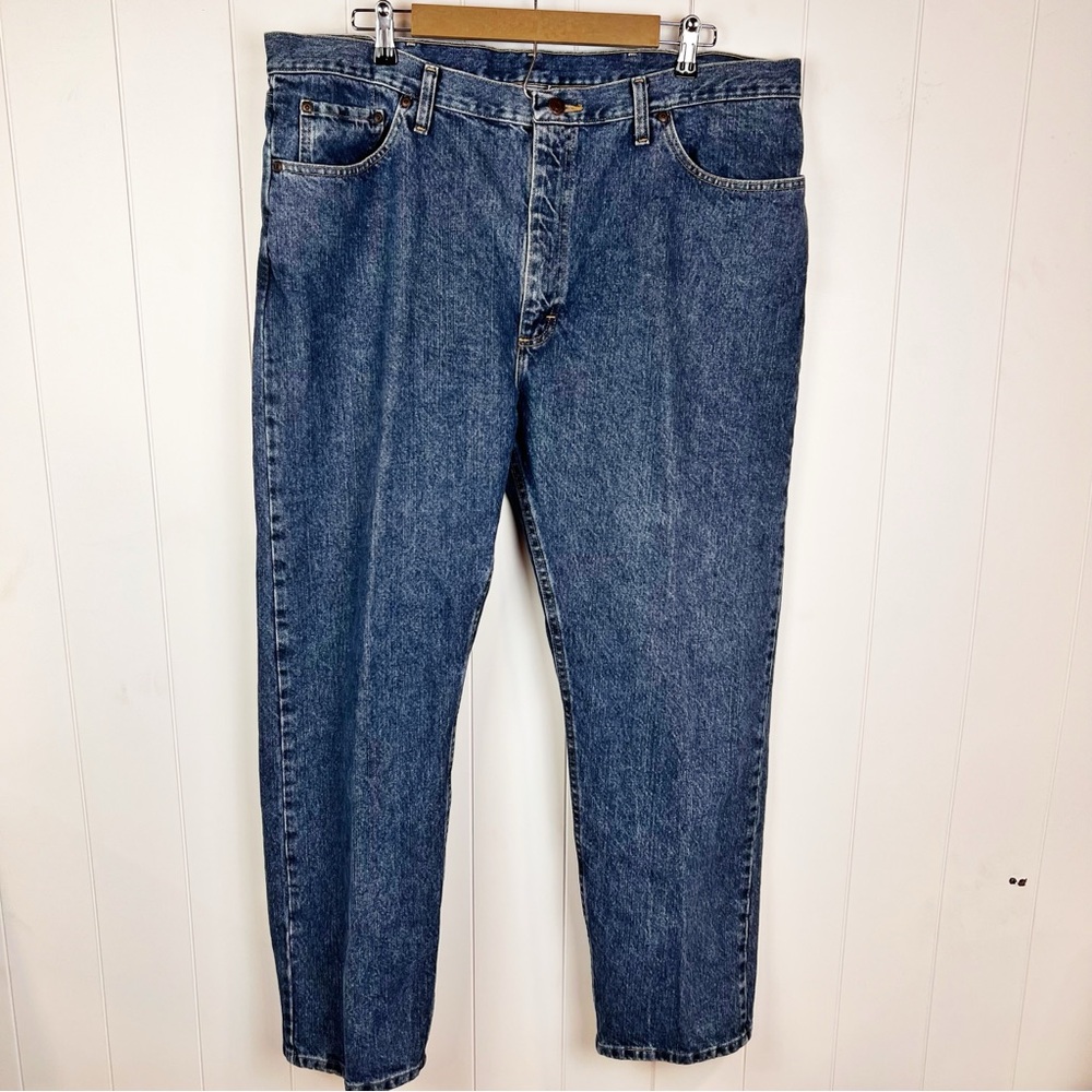 Wrangler Jeans Men's 42 X‎ 30 Medium Wash Regular Fit Rigid Denim 100% Cotton